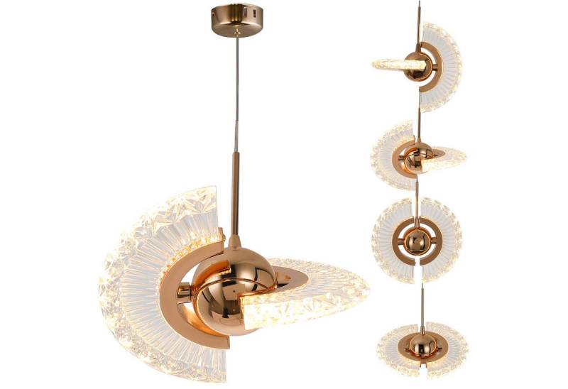 LMaxhome LED Pendelleuchte Modern Hängelampe Nordisch Kronleuchter für Küche Wohnzimmer Esszimmer, 4W, 480LM, LED fest integriert Veränderbarer Acryl-Schirm Schlafzimme von LMaxhome