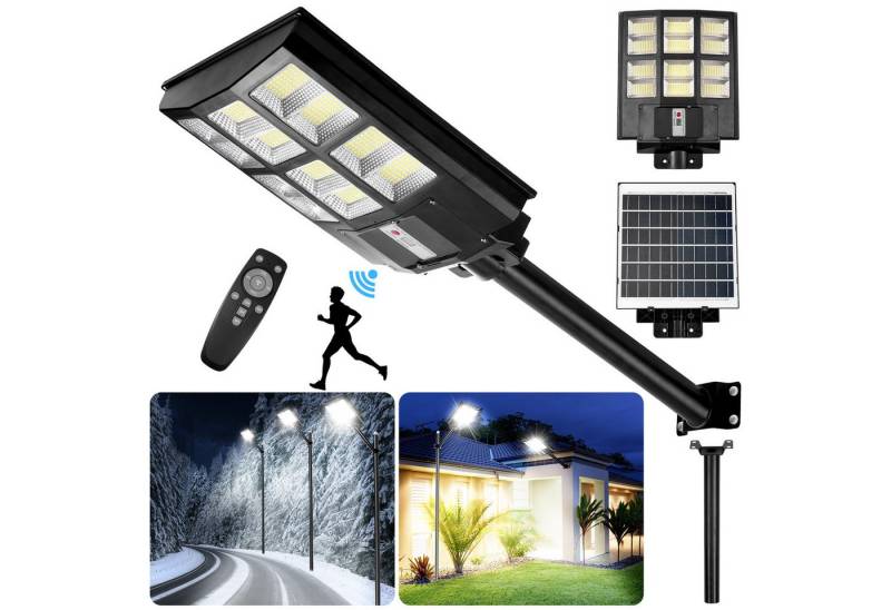 LMaxhome LED Solarleuchte Außen-Wandleuchte Solarlampen mit Bewegungsmelder Straßenleuchte Timer, 40000-80000lm Wasserdicht Tageslichtweiß Dämmerung zu Morgendämmerung von LMaxhome