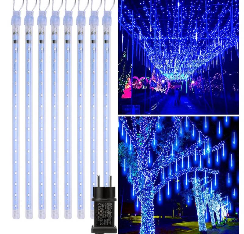 LMaxhome Lichterkette LED Weihnachtsdeko Meteorschauer Röhre Regenlichterkette Wasserdicht, 30/50CM Schlauch Außen Garten Party Weihnachtsbaum Icicle Lichterregen von LMaxhome