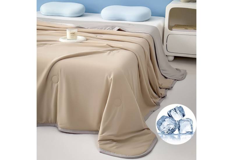 LMaxhome Sommerbettdecke Doppelseitig Kühldecke Selbstkühlend Sommer-Decke Weich Kalt für Baby, Füllung: Tech Arc-Chill-Kühl-Polyester, Bezug: Kältedecke, 100x150cm/150x200cm/200x230cm, Antibakteriell, Glatt, Atmungsaktiv von LMaxhome