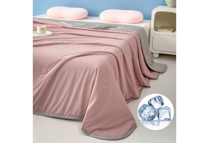 LMaxhome Sommerbettdecke Doppelseitig Kühldecke Selbstkühlend Sommer-Decke Weich Kalt für Baby, Füllung: Tech Arc-Chill-Kühl-Polyester, Bezug: Kältedecke, 100x150cm/150x200cm/200x230cm, Antibakteriell, Glatt, Atmungsaktiv von LMaxhome