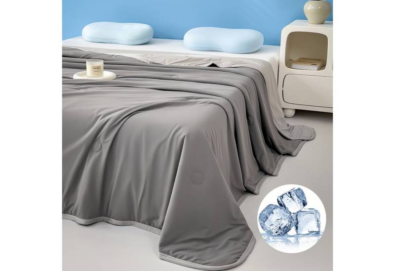 LMaxhome Sommerbettdecke Doppelseitig Kühldecke Selbstkühlend Sommer-Decke Weich Kalt für Baby, Füllung: Tech Arc-Chill-Kühl-Polyester, Bezug: Kältedecke, 100x150cm/150x200cm/200x230cm, Antibakteriell, Glatt, Atmungsaktiv von LMaxhome