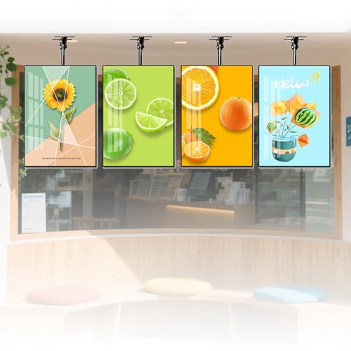 LMzythrop LED Werbe Lightbox 4PCS Höhenverstellbar Dreh Neigbar Hochformat Querformat Mehrfachbildschirme Ultra Slim LED Leuchtkasten für Restaurants Cafés Salons Geschäfte 600×700mm(23.62×27.56in) LMzythrop LED Werbe Lightbox 4PCS Höhenverstellbar Dreh Neigbar Hochformat Querformat Mehrfachbildschirme Ultra Slim LED Leuchtkasten für Restaurants Cafés Salons Geschäfte 600×700mm(23.62×27.56in) von LMzythrop