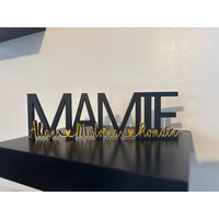 Personalisiertes Oma-Wort Mit Vornamen - Großmuttertagsgeschenk, Dekoration, 3D-Druck von LN3D