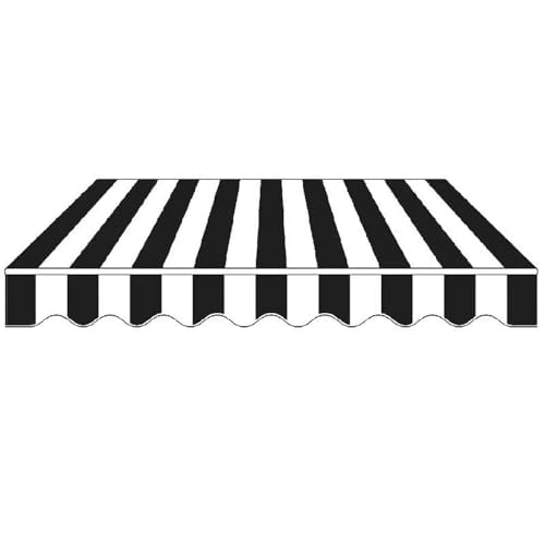 LNBHI Ausziehbare Markisenoberseite, Ersatzstoff, wasserdicht, Ersatzdach, für Garten, Hof, Balkon (ohne Rahmen) (Größe: 6 x 2,5 m, Farbe: A) von LNBHI