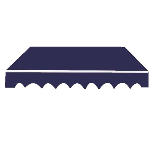 Wasserfestes Ersatzdach, Terrassen-Anti-UV-Markise, einziehbare Markise, Garten-Sonnenschutz (ohne Rahmen), Größe: 6 x 2 m, Farbe: Blau von LNBHI