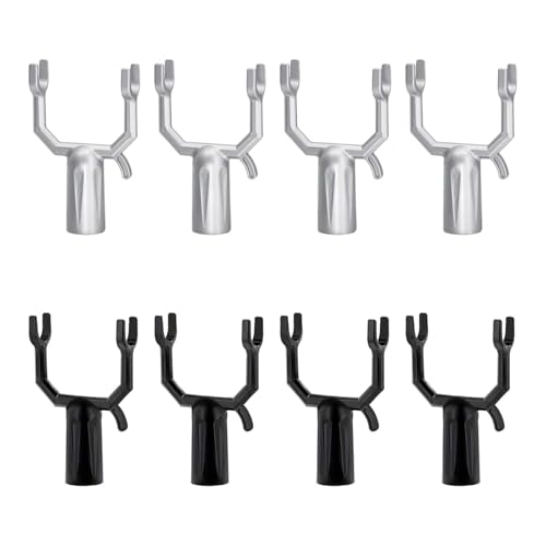 8Stk Baumstütze Für Obstbäume,Unterstützung Baumstütze Metall,Wiederverwendbare Metall Asthalter Baumstütze,Metall Baumstütze,Unterstützung Baumstütze(4 schwarz + 4 silber)für Obstgärten, Gärten usw von LNGJIN