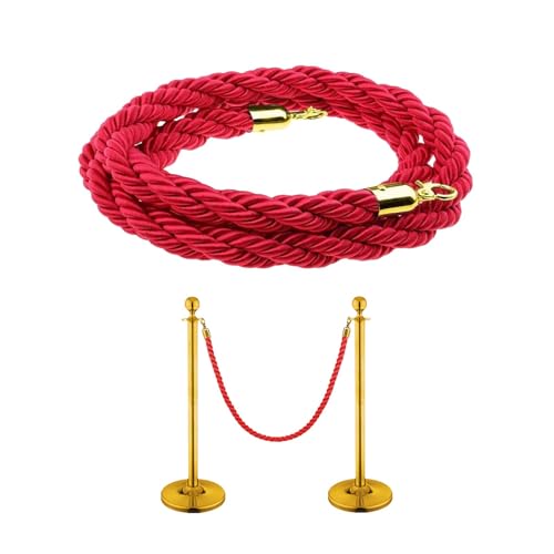 LNGJIN 1,5 M Absperrseile,Personen Absperrseil,Absperrseil,Absperrseil mit Haken,Personenleitsystem Absperrband,Standard Absperrkordel,für Hotels, Supermärkte und andere öffentliche Orte (Rotes) LNGJIN 1,5 M Absperrseile,Personen Absperrseil,Absperrseil,Absperrseil mit Haken,Personenleitsystem Absperrband,Standard Absperrkordel,für Hotels, Supermärkte und andere öffentliche Orte (Rotes) von LNGJIN