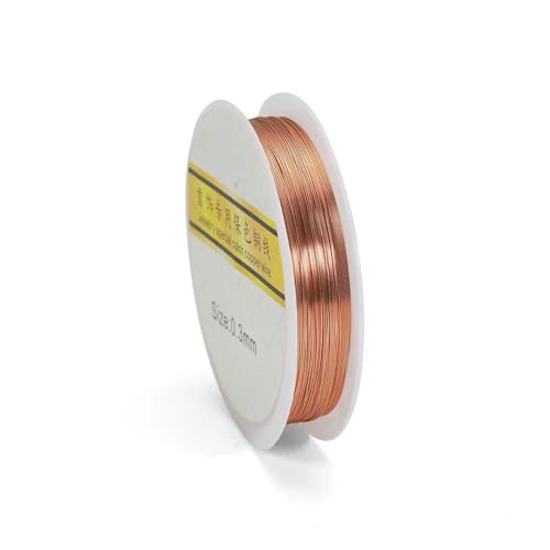 1 Rolle goldfarbener Kupferdraht 0,2/0,3/0,4/0,5/0,6/0,7/0,8/1,0 mm Perlenschnur DIY für Schmuckherstellungszubehör Großhandel-Roségold-0,7 mm x 4,0 m von LNHBZ