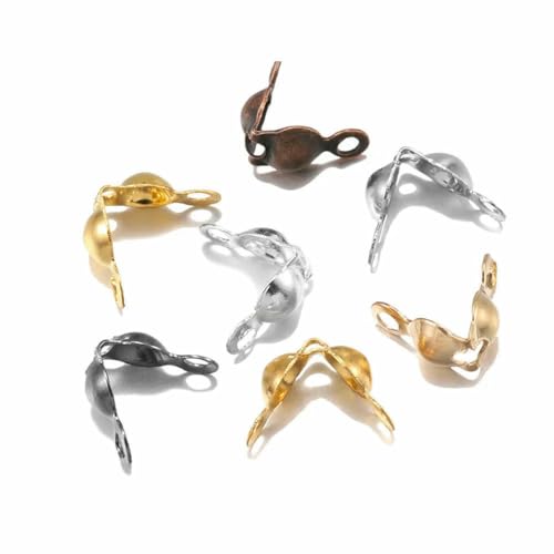 100–200 Stück Verbinderverschluss, 4 x 7 mm, Kugelkette, Kalotte, Endcrimps, Perlen, Verbinderkomponenten für DIY-Schmuckherstellung, Zubehör, mehrfarbig, 100 Stück 100–200 Stück Verbinderverschluss, 4 x 7 mm, Kugelkette, Kalotte, Endcrimps, Perlen, Verbinderkomponenten für DIY-Schmuckherstellung, Zubehör, mehrfarbig, 100 Stück von LNHBZ