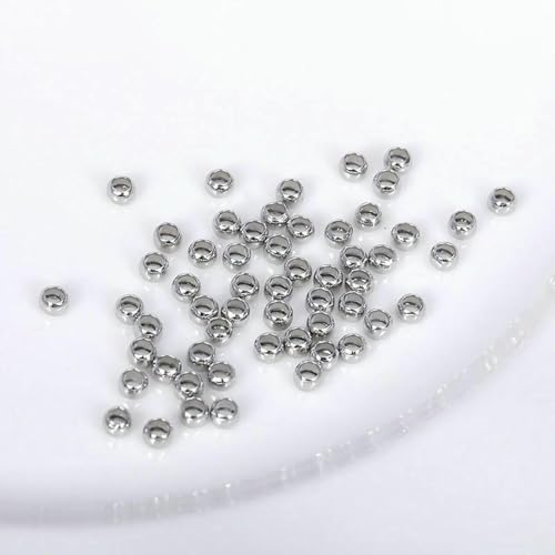 200 Stück/Los 14 Karat/18 Karat vergoldete Quetschperlen, Messingmetall 2 mm/2,5 mm/3,0 mm Stopper-Endperlen für die Schmuckherstellung DIY-Schmuckzubehör-rhodiniert-3,0 mm-200 Stück 200 Stück/Los 14 Karat/18 Karat vergoldete Quetschperlen, Messingmetall 2 mm/2,5 mm/3,0 mm Stopper-Endperlen für die Schmuckherstellung DIY-Schmuckzubehör-rhodiniert-3,0 mm-200 Stück von LNHBZ