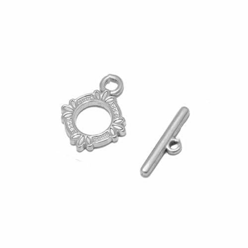 4 Sets Edelstahl-Gold-Knebelverschlüsse für die Herstellung von DIY-Schmuck, Halsketten, Verbinder, Verschlüsse, Armbänder, Haken, Zubehör, Stahl 9 4 Sets Edelstahl-Gold-Knebelverschlüsse für die Herstellung von DIY-Schmuck, Halsketten, Verbinder, Verschlüsse, Armbänder, Haken, Zubehör, Stahl 9 von LNHBZ