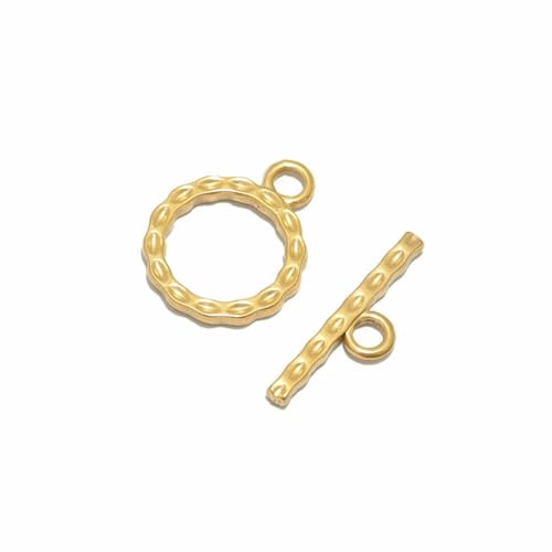 4 Sets Edelstahl-Knebelverschlüsse mit goldenen Ösen für die Herstellung von DIY-Schmuck, Halsketten, Verbindungsstücke, Armbänder, Haken, Zubehör, Gold 5 4 Sets Edelstahl-Knebelverschlüsse mit goldenen Ösen für die Herstellung von DIY-Schmuck, Halsketten, Verbindungsstücke, Armbänder, Haken, Zubehör, Gold 5 von LNHBZ