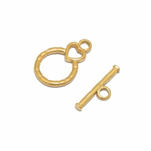 4 Sets Edelstahl-Knebelverschlüsse mit goldenen Ösen für die Herstellung von DIY-Schmuck, Halsketten, Verbindungsstücke, Verschlüsse, Armbänder, Haken, Zubehör, Gold 2 4 Sets Edelstahl-Knebelverschlüsse mit goldenen Ösen für die Herstellung von DIY-Schmuck, Halsketten, Verbindungsstücke, Verschlüsse, Armbänder, Haken, Zubehör, Gold 2 von LNHBZ