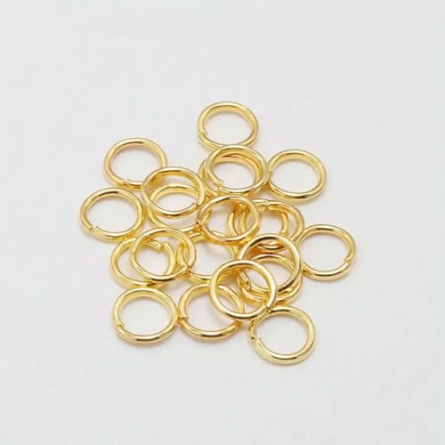 50–200 Stück/Los 3–20 mm Biegeringe, Spaltringe, Verbinder für DIY-Schmuckherstellung, Zubehör, Großhandelsbedarf, Gold, 4,0 mm x 200 Stück von LNHBZ