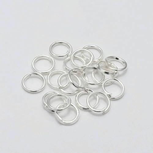 50–200 Stück/Los 3–20 mm Biegeringe, Spaltringe, Verbinder für DIY-Schmuckherstellung, Zubehör, Großhandelsbedarf, Silber, 4,0 mm x 200 Stück von LNHBZ