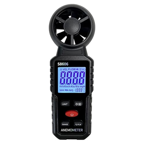 Digitales Anemometer, Handanemometer, Mini-Anemometer, Windgeschwindigkeitstester, Windgeschwindigkeitsmessgerät, Windthermometer von LNHHG