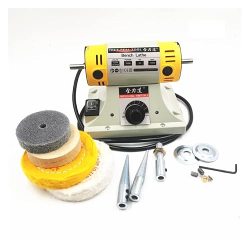 LNHHG Steinpoliermaschine DIY. Holzbearbeitung Jade Schmuck Zahnbankdrehmaschine Maschinenschleifmaschine Schleifwerkzeuge 11 0V / 350W(Standard) von LNHHG