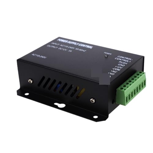 LNHHG Zutrittskontrolle, Stromlieferant, Transformator, DC 12 V, 3 A, Verzögerungszeit for Türsystemschalter, max. 15 s. Steuerung(Black 5A) von LNHHG