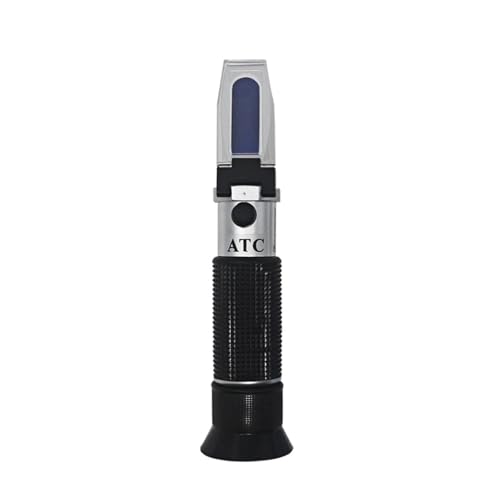 Refraktometer Bierzucker-Refraktometer, 0–32% Brix, Würzezucker-Tester, 1.000–1.130 SG, Handrefraktometer mit eingebautem ATC von LNHHG