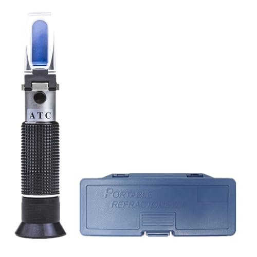 Refraktometer Handheld 4 IN 1 Frostschutzmittel Gefrierpunkt Tester, Ethylenglykol Auto Batterie Refraktometer Mit ATCx von LNHHG