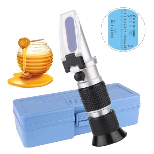 Refraktometer RZ Refraktometer Honigmessgerät Zucker Imkertester Brix 58%-92% Honig Auto Refraktometer Handkonzentrationsrefraktometer(RZ127) von LNHHG