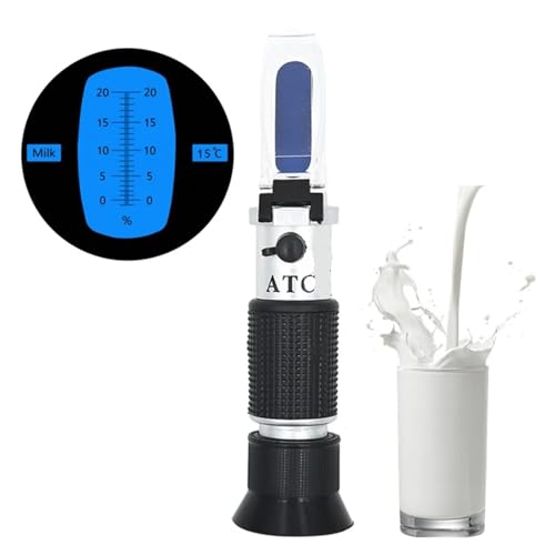 Refraktometer Refraktometer 0-20% Zucker Brix Milch Messgenauigkeit ATC Professioneller digitaler Milchreinheitsanalysator Tester Handheld Too Refraktometer Refraktometer 0-20% Zucker Brix Milch Messgenauigkeit ATC Professioneller digitaler Milchreinheitsanalysator Tester Handheld Too von LNHHG
