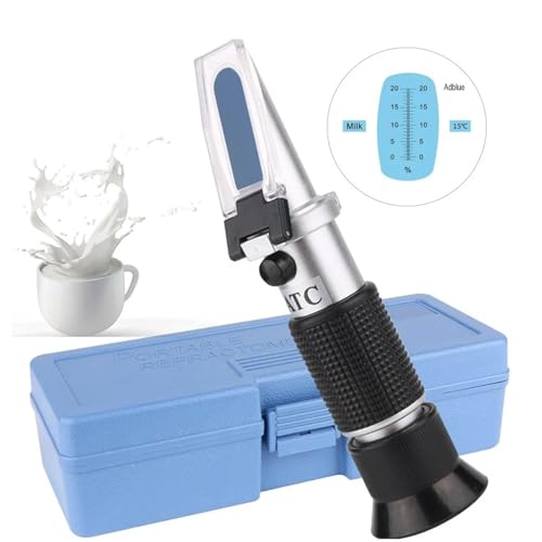 Refraktometer Refraktometer Milchanalysator Digitales Konzentrationsmilchmessgerät 20% ATC Milchrefraktometer Tester Tragbares Refraktometer Refraktometer Refraktometer Milchanalysator Digitales Konzentrationsmilchmessgerät 20% ATC Milchrefraktometer Tester Tragbares Refraktometer von LNHHG