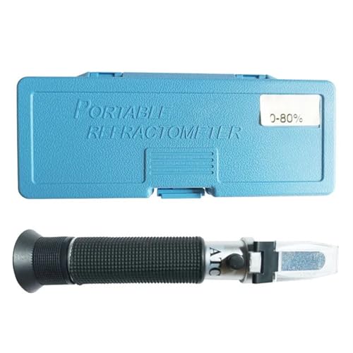 Refraktometer W50 Handgehaltenes 0-80% Alkoholrefraktometer ATC-Spirituosentester Messgerät Alkoholometer Schnapsweingehaltstester mit Einzelhandelsbox Refraktometer W50 Handgehaltenes 0-80% Alkoholrefraktometer ATC-Spirituosentester Messgerät Alkoholometer Schnapsweingehaltstester mit Einzelhandelsbox von LNHHG