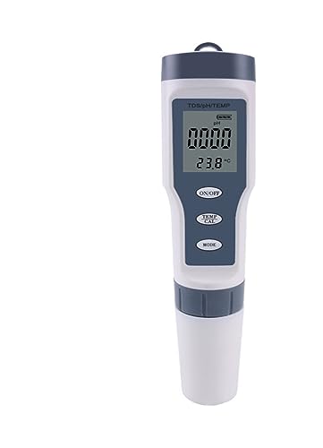 TDS-Messgerät Digitaler Wassertester 3-in-1 TDS PH-Messgerät, Temperaturmessgerät, PH-Tester, digitaler Wasserqualitätstester for Trinkwasser, Aquarium, Pool, Wasseranalysator(3 in 1 No Backlight) TDS-Messgerät Digitaler Wassertester 3-in-1 TDS PH-Messgerät, Temperaturmessgerät, PH-Tester, digitaler Wasserqualitätstester for Trinkwasser, Aquarium, Pool, Wasseranalysator(3 in 1 No Backlight) von LNHHG