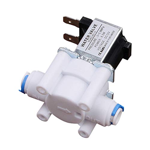 LNIM 1/4 Zoll Einlassspeisewassermagnetventil, 12V/24V Magnetisch Elektrisch Magnetventil für Wasser, Normal Geschlossen, Schnell Conntection - Wie Bild Show von LNIM