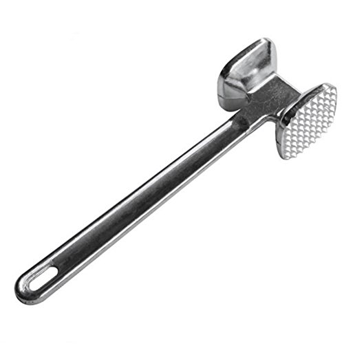 4,5 x 19 cm Edelstahl Aluminium Metall Fleischhammer Fleischklopfer Steak Rindfleisch Weichmacher Stößel Schweinefleisch Huhn Küchenwerkzeug von LNIMIKIY