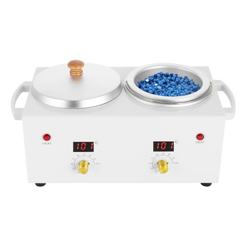 Doppeltopf-Wachserhitzer, 600ml LED-Anzeige 20-120°C Weiß Doppeltopf-Wachserhitzer, 600ml LED-Anzeige 20-120°C Weiß von LNINNERY