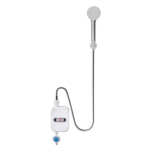 Mini Elektrisch Durchlauferhitzer, 3500W für Bad Dusche Warmwasserspeicher Mini Instant Durchlauferhitzer 12.5X6.5X33cm von LNINNERY