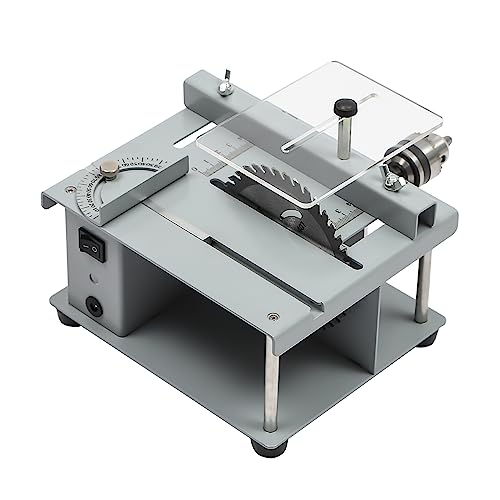 Mini-Tischkreissägen-Set, 9000U/min 96W elektrisch für Holz Kunststoff Leiterplatten PVC Acryl Bambus DIY Heimwerker von LNINNERY
