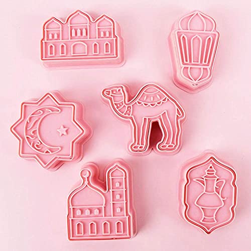 LNJ 6PCS Ramadan Ausstechformen,Islamischer Ramadan Mubarak Ausstech Formen,Eid Muslimischen Silikon Keks Form, Cartoon Muster DIY Kuchen Back Werkzeuge Fondant Kuchen Form LNJ 6PCS Ramadan Ausstechformen,Islamischer Ramadan Mubarak Ausstech Formen,Eid Muslimischen Silikon Keks Form, Cartoon Muster DIY Kuchen Back Werkzeuge Fondant Kuchen Form von LNJ