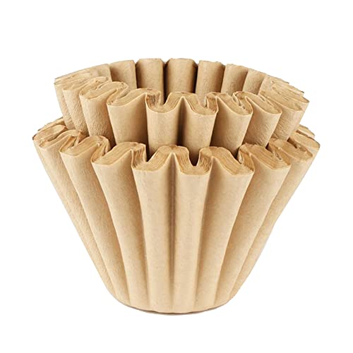 LNJ Korbfilterpapier - Kaffeefilter - Universal Korbfiltertüten 100 Stück - Einweg Kuchentyp Papierfilter Für Kaffeemaschine 1?4 Tassen (1?2 Tassen) von LNJ