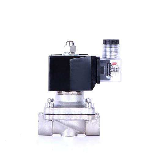 3/8 "1/2" 1-1/2 "2" normalerweise geschlossenes Magnetventil aus Edelstahl IP65 Rohrsteuerschalterventil Wasserventil 220 V 110 V 24 V 12 V(BSP-220VAC,0.5 Inch) von LNMOUMEZB