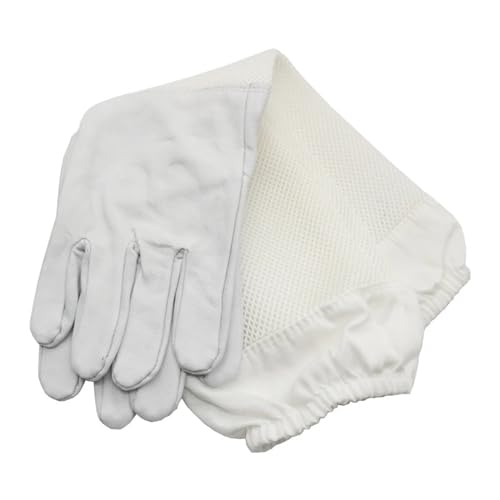 Imkeranzug Ganzkörper-Imkerkleidung, professionelle Imker, Bienenschutz, Imkeranzug, Safty-Schleier, Hutkleid, Ganzkörperausrüstung(XXL gloves) von LNNXSZ
