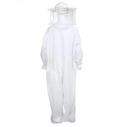 Imkeranzug Ganzkörper-Imkerkleidung, professionelle schützende Imkeranzüge mit Anti-Bienen-Rundschleier, Kapuze, Hut, Safty(S) von LNNXSZ