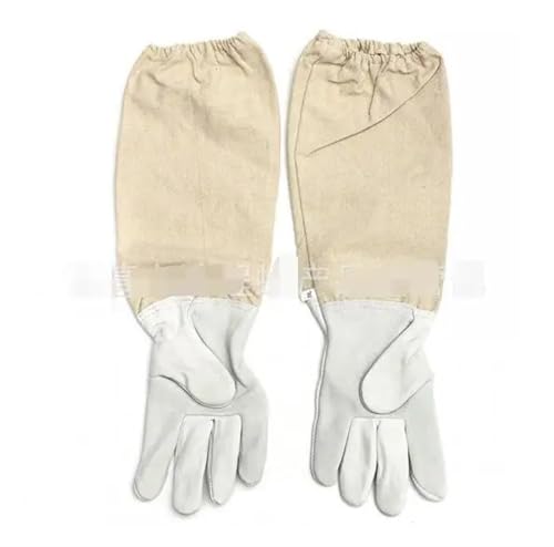 Imkeranzug Imker Anzug Sicherheit Schutz Jacke Mit Hut for Anti Bienen Angeln Atmungsaktive Schleier Bienenzucht Werkzeuge Bienen-Proof Kleidung(Gloves,XL) von LNNXSZ