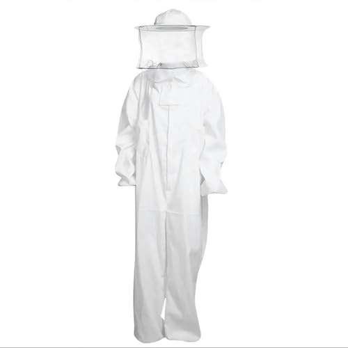 Imkeranzug Imkeranzug, professionelle große Imkerkleidung, runder Schleier, Baumwolle, Imkeranzug, Ganzkörperschutz, Imkertuch(2xlarge) von LNNXSZ