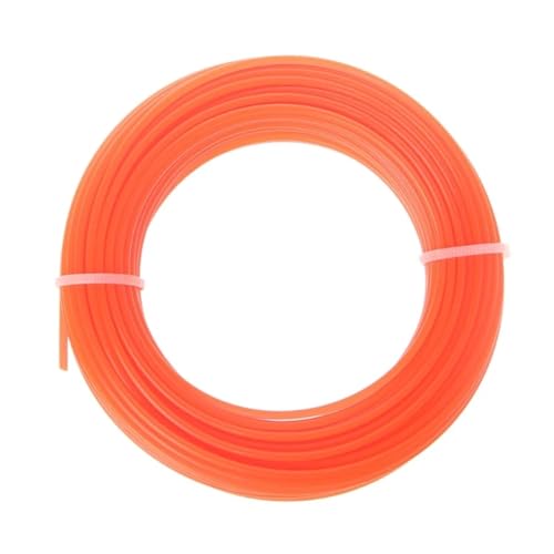 Trimmerfaden 2/2,4/3 mm x 15 m Nylon-Trimmerfaden, Freischneider, Strimmer-Seil, Rasenmäher-Draht(2.4mm x 15m) von LNNXSZ