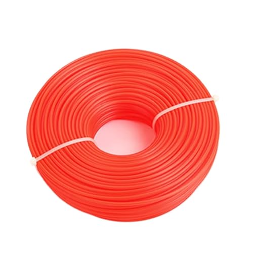 Trimmerfaden 2,4 mm/2,7 mm/3 mm 1LB Mäh-Nylonschnur, runder/quadratischer Freischneider, Strimmer-Trimmerdraht, Rasentrimmerkopf, lange Rolle, Mähdraht(Round 3.0mm) von LNNXSZ