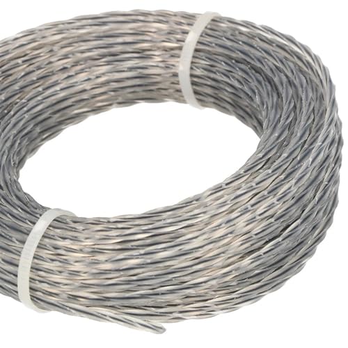 Trimmerfaden 2 Sätze kernverstärkter Rasentrimmerfaden 2,0-3,0 mm x 15 m/30 m Fadenspule for Mähen von Wildpflanzen, Landwirtschaft, Gartengeräten(15mx3.0mmx 2pcs) von LNNXSZ