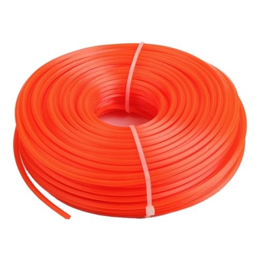 Trimmerfaden Mäher, Mähfaden, Strohseil, Jäten, Freischneider, Stahldraht, gezackt, rund und quadratisch, Nylonseil-Zubehör(Nylon round) von LNNXSZ