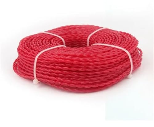 Trimmerfaden Mäher, Mähfaden, Strohseil, Jäten, Freischneider, Stahldraht, gezackt, rund und quadratisch, Nylonseil-Zubehör(Nylon twist) von LNNXSZ