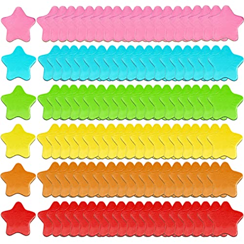 120 Stück große bunte Sterne geformte Magnete Tafel Aufkleber Kühlschrank Magnete Kinder Rennen Belohnung Diagramm Magnet für Whiteboard Klassenzimmer Büro Kühlschrank (6 Farben, 4 cm) von LNQ LUNIQI