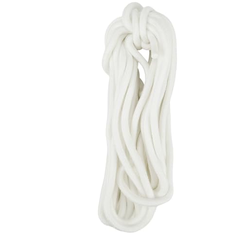 LNQ LUNIQI 30M Wasseraufnahme Baumwoll Seil, 8mm Selbstbewässerung Docht Tropfbewässerung System Kapillardochtschnur für Pflanzenpflege Tropfbewässerung, Weiß von LNQ LUNIQI