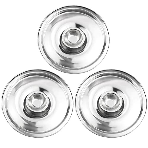 LNQ LUNIQI Universaldeckel aus Edelstahl, 12 cm, Mini-Pfannendeckel, Schüsselabdeckungen, Kochgeschirrdeckel, Ersatzzubehör für Bratpfannen (12 cm) von LNQ LUNIQI